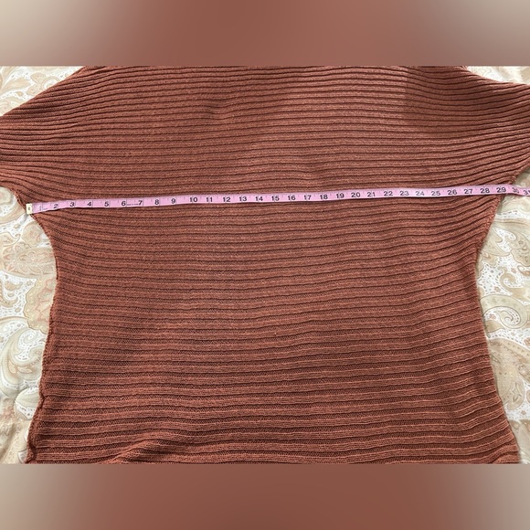 Free People Beach Batwing Terracotta Oversized Sweater - Picture 4 of 5